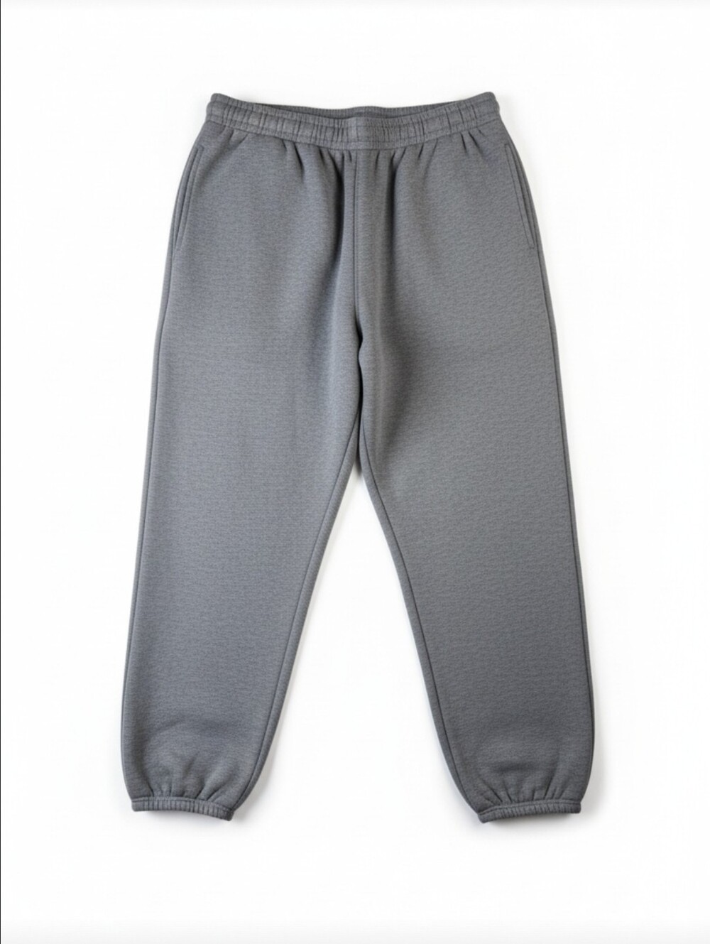 Fruit of the Loom Mens 2XL Heather Gray Elastic Cuff Fleece Sweatpants